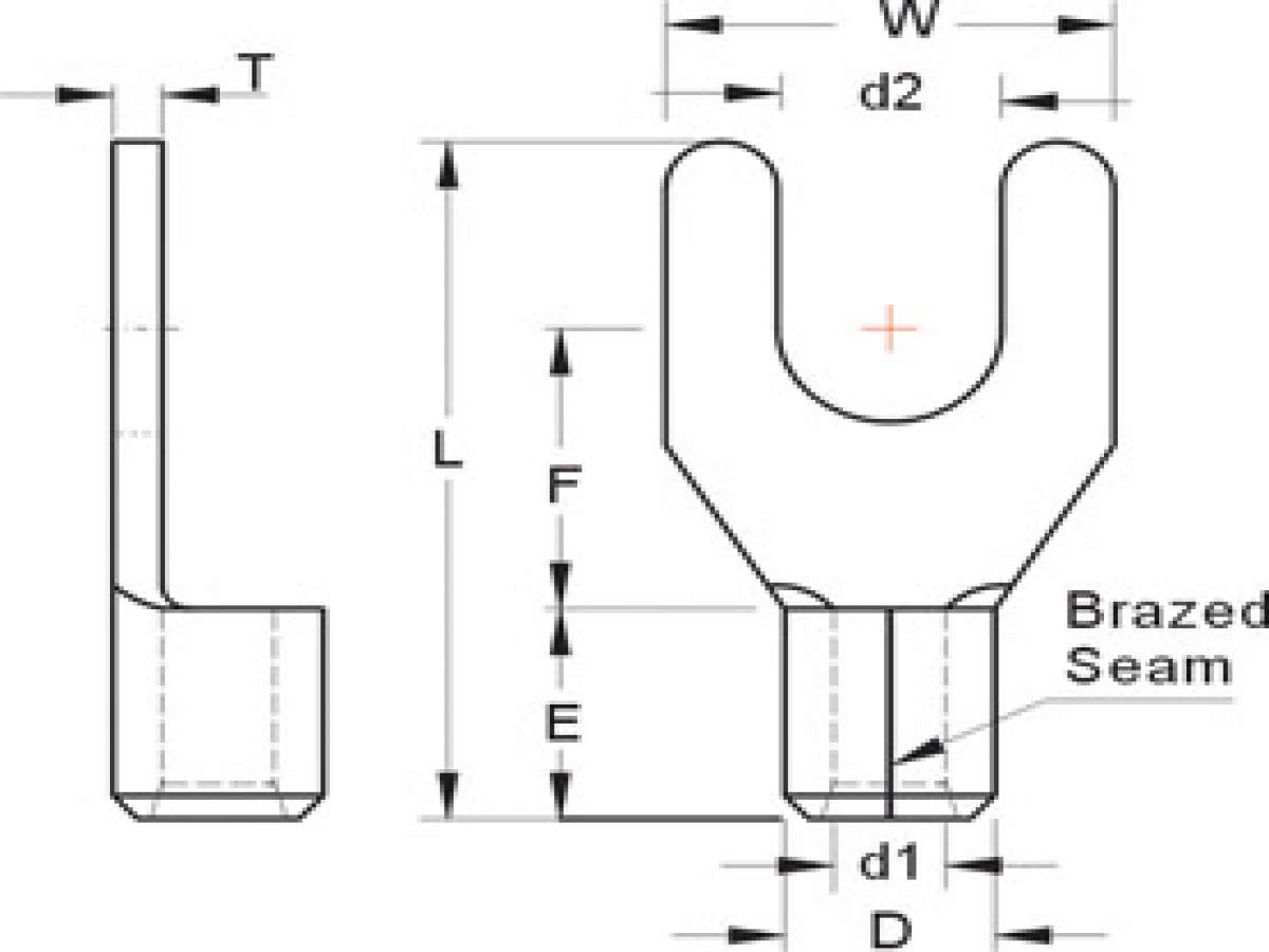 ELECTRICAL - SC-Y1.5-3S / หางปลาแฉกเปลือย 1.5-3 ถุงละ 100 ตัว